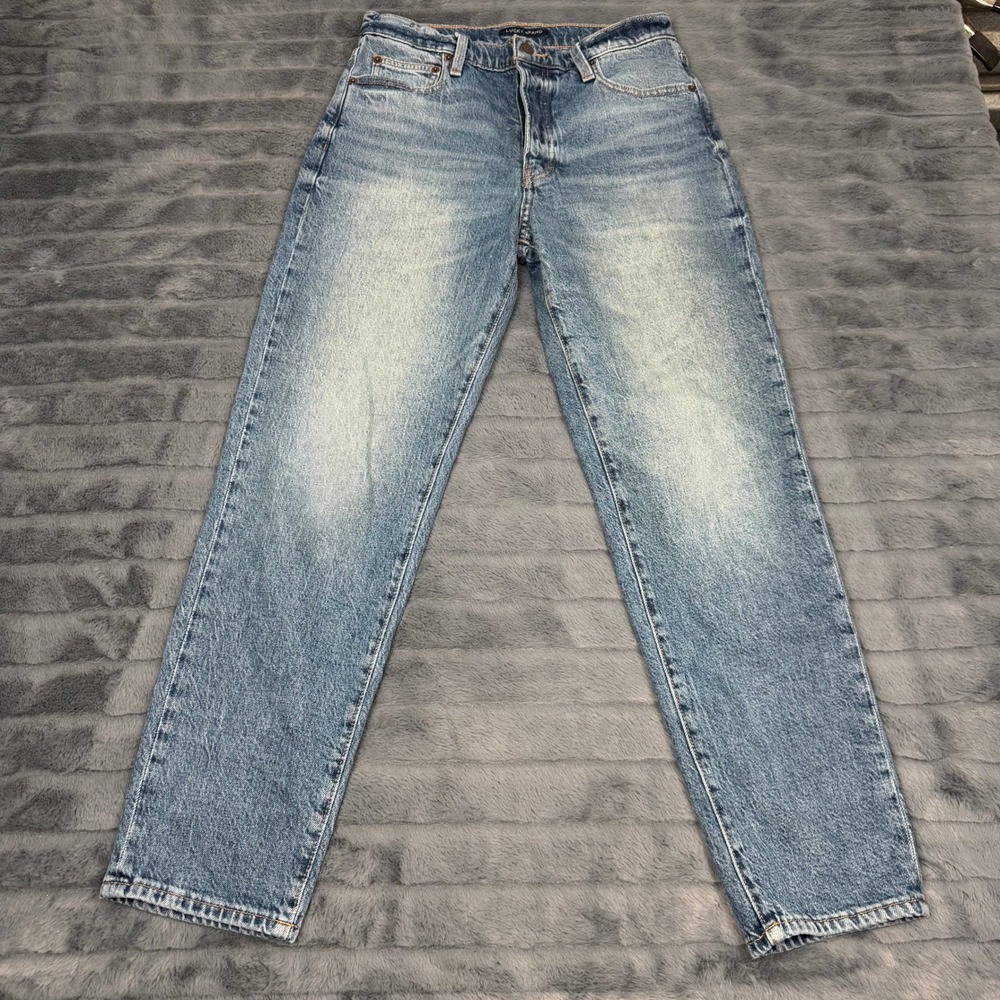 Lucky Brand Drew High Rise Mom Jeans Light Wash Denim Size 4/27 7W15144